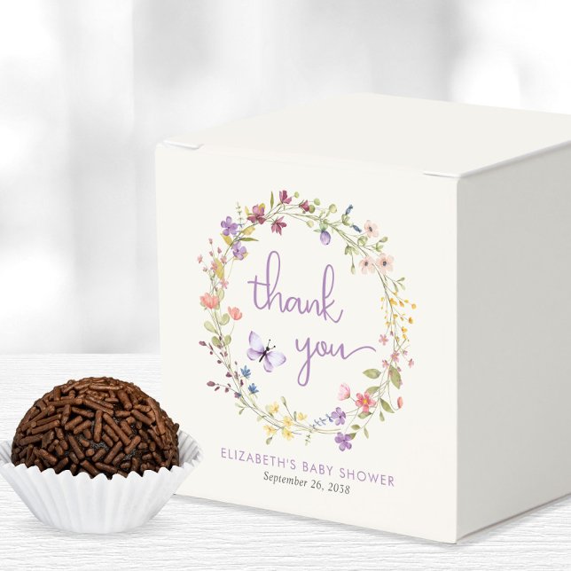 Ballotins Petit Fleur sauvage Aquarelle Bébé Fille Douche (Créateur téléchargé)