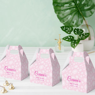 Ballotins Petit flocon de neige fille rose délicate shower b