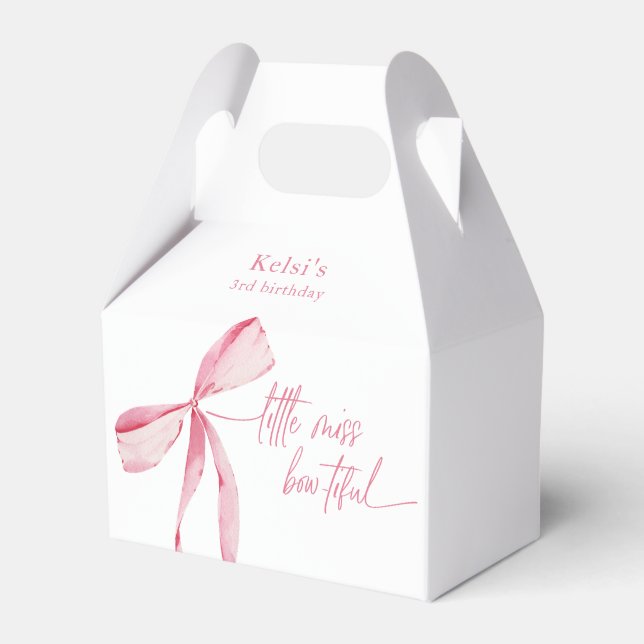 Ballotins Petite Miss Bowtiful Aquarelle rose Anniversaire (Verso)