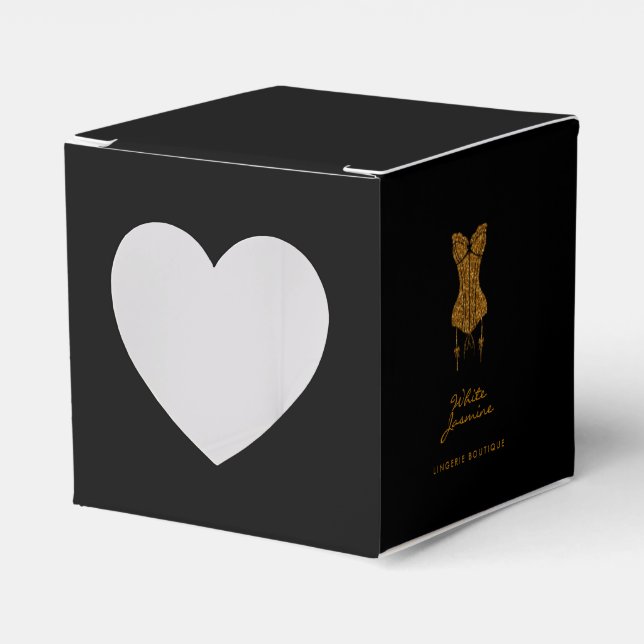 Ballotins Petite Parties scintillant en or noir Boutique Lin (Verso)