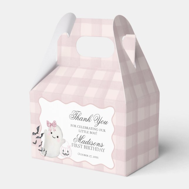 Ballotins Petits cadeaux d'anniversaire fantôme pastel rose  (Verso)