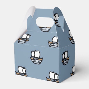 Ballotins Petits voiliers sur mer bleue Favor Box