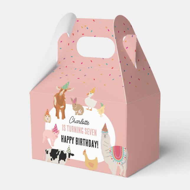 Ballotins Petting Zoo Party Animals Barnyard Birthday Girl (Verso)
