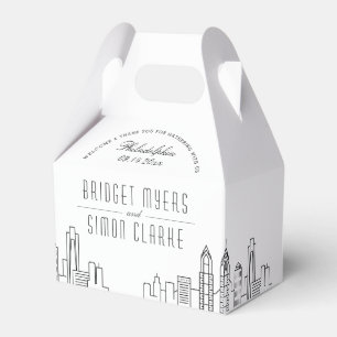 Ballotins Philadelphie Mariage Favor Box