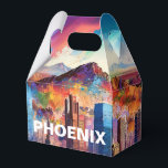 Ballotins Phoenix Skyline Art Abstrait<br><div class="desc">Ajoutez une touche de modernité à votre événement avec ce ballotin avec l'art abstrait Phoenix skyline. Parfait pour les mariages,  fêtes ou cadeaux d'entreprise.</div>
