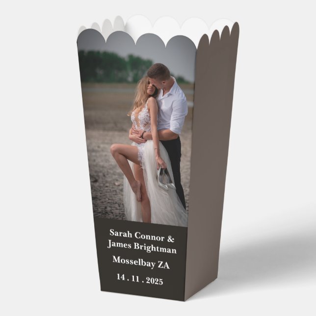 Ballotins Photo nouvellement mariée de Mariage Merci Balloti (Verso)