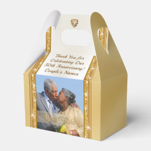 Ballotins Photo personnalisée, Faveurs du 50e anniversaire,