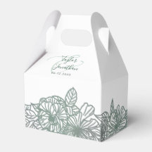 Photo personnalisée Sage Vert Fleurs Nice Mariage