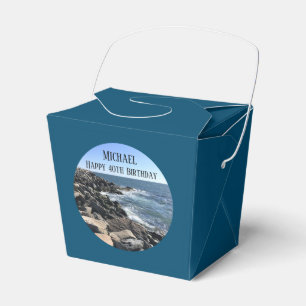 Ballotins Photo ronde de Ocean Shore Blue Sea 40 Anniversair