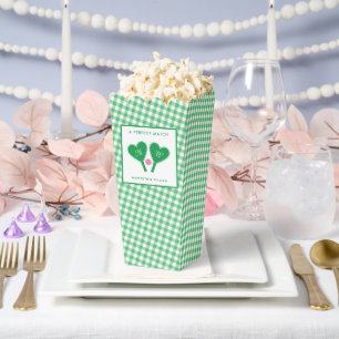 Ballotins Pickleball Mariage rose et vert Preppy