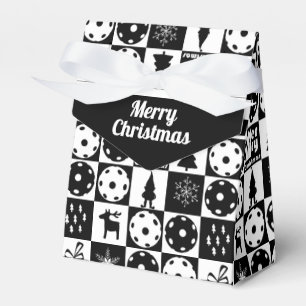 Ballotins Pickleballs Joyeux Noël 🎄 noir et blanc
