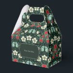 Ballotins Piège de Vénus victorien petit pignon personnalisé<br><div class="desc">Une petite boîte à cadeaux frappante présentant une impression de piège de Vénus gothique et de papillon dans des tons verts foncés riches. Parfaite pour les mariages, les soirées à thème et les rassemblements uniques, cette boîte contient des bonbons, des bibelots ou des petits cadeaux. Le design comprend des zones...</div>