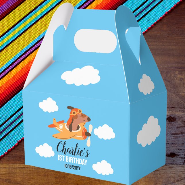 Ballotins Pilote de chien avion volant, Enfants mignons bleu (Créateur téléchargé)