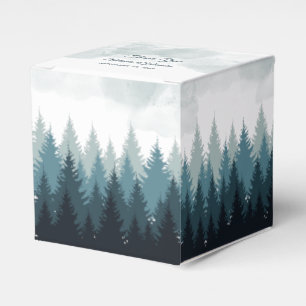 Ballotins Pine Arbre Aquarelle Forêt Mariage rustique