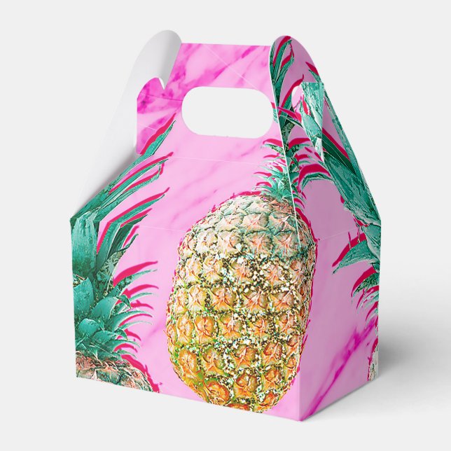 Ballotins Pineapples tropicales et Pink Marble Colorful (Verso)
