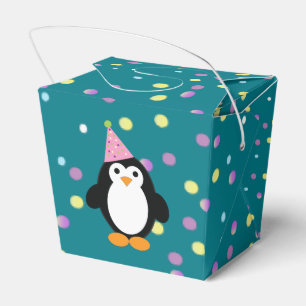 Ballotins Pingouin de fête mignonne avec arrière - plan co