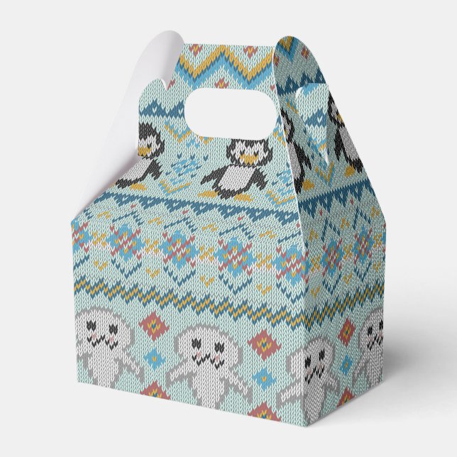 Ballotins Pingouin mignon et Motif de phoque (Arrière)