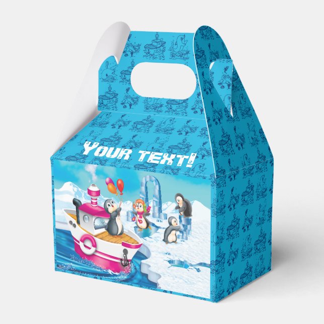 Ballotins pingouins en Antarctique pour le garçon (Verso)