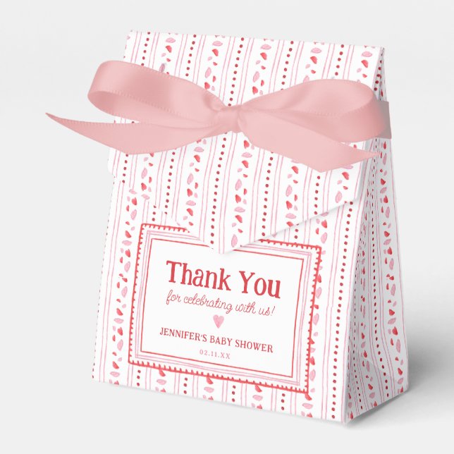 Ballotins Pink and Red Sweetheart Valentine's Day Favor (Verso)