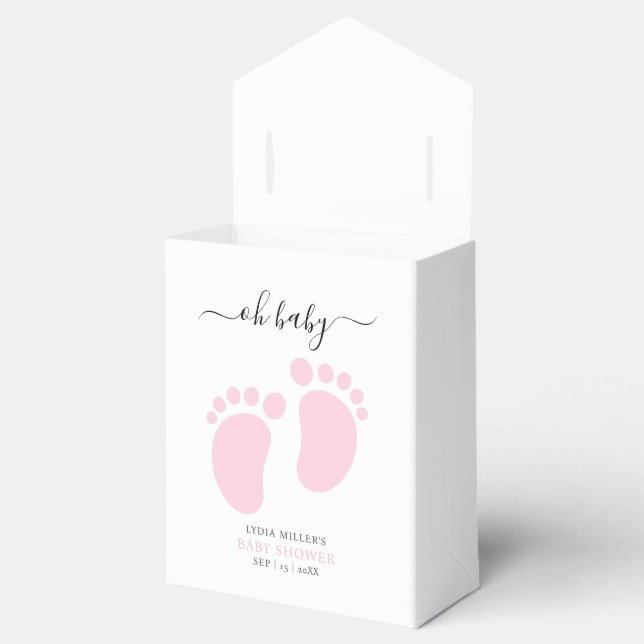 Ballotins Pink Baby Feet Baby Shower Party, Girl Baby Shower (Ouvert)