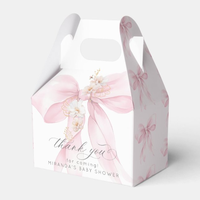 Ballotins Pink Bow Baby in Bloom floral merci (Verso)