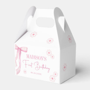 Ballotins Pink Bow Elegant 1er Anniversaire