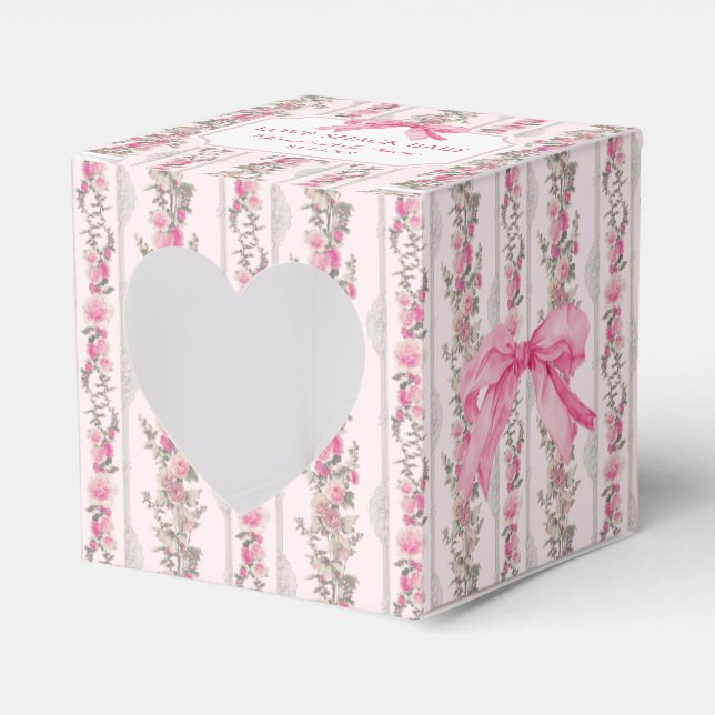 Ballotins Pink Bow Love Shack Baby shower GIft (Verso)