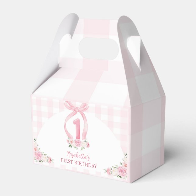 Ballotins Pink Bows Coquette Ballotin d'anniversaire (Verso)