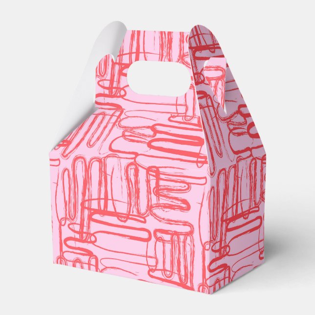 Ballotins Pink Curve Wavy Squiggle Abstract Modern (Verso)