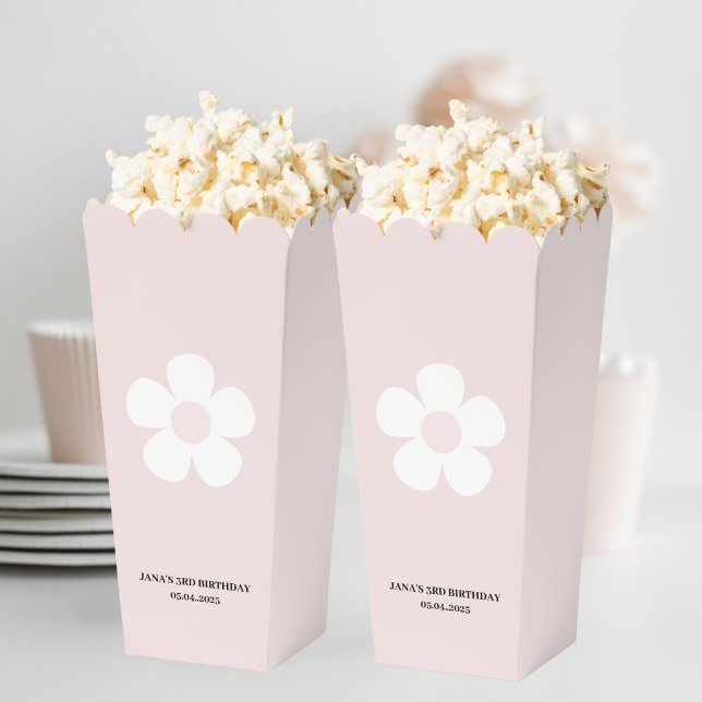 Ballotins Pink Daisy Anniversaire Popcorn (Créateur téléchargé)