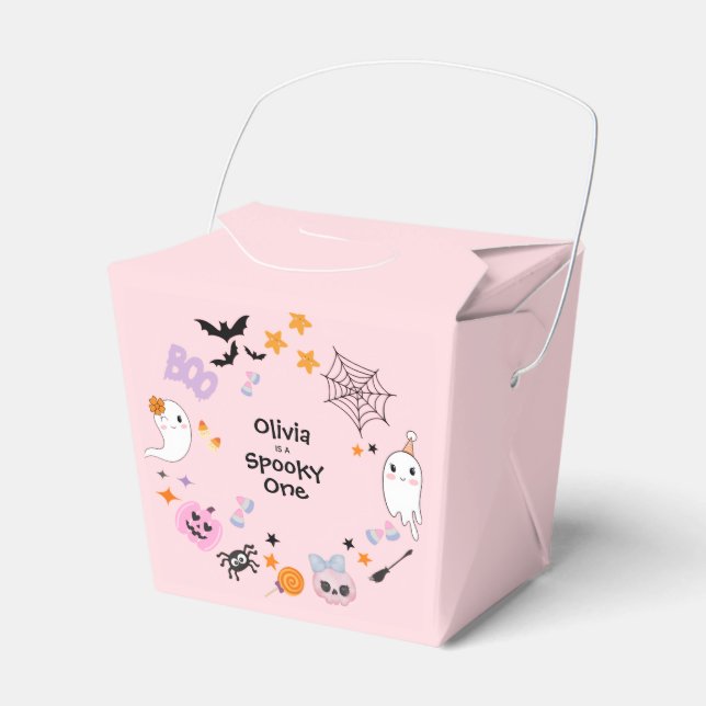 Ballotins Pink Éffrayant One Cute Ghost Halloween 1er Annive (Verso)
