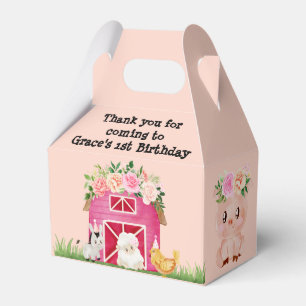 Ballotins Pink Farm Floral Barnyard Fête d'anniversaire Ball
