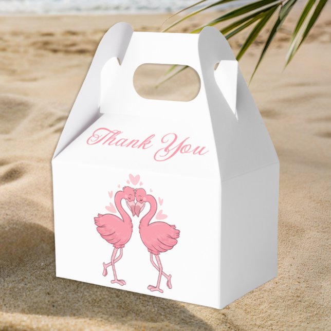 Ballotins Pink Flamingo Tropical Hawaiian Wedding Thank You (Créateur téléchargé)