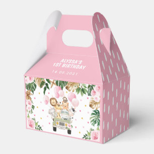 Ballotins Pink Floral Jungle Safari Animaux Fille Anniversai