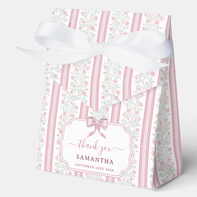 Ballotins Pink Floral Wildflowers Coquette Party (Recto)