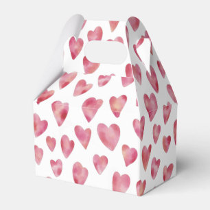 Ballotins Pink Love Heart Watercolor Motif