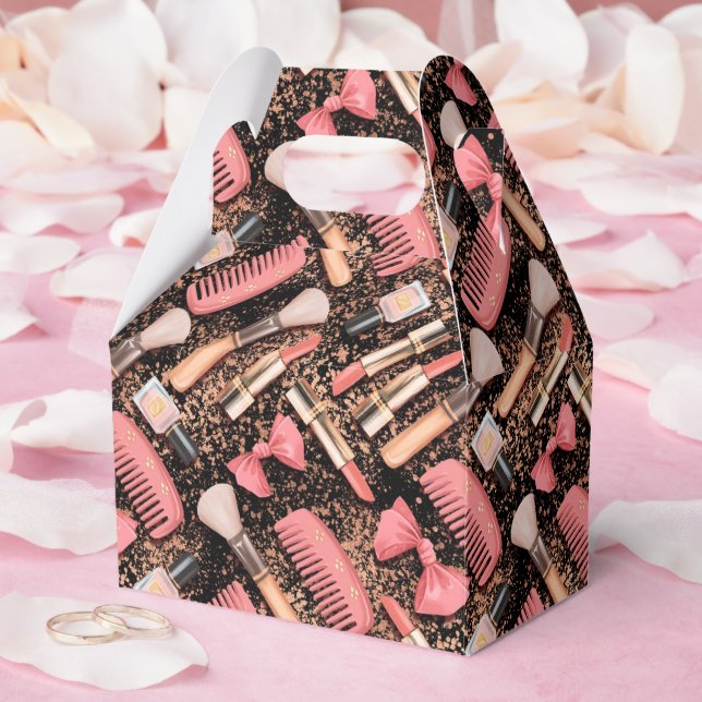 Ballotins Pink Makeup Cosmetics Pattern Glitter  (Mariage)