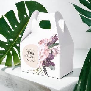 Ballotins Pink Parrot Boho Tropical 50th Birthday Party