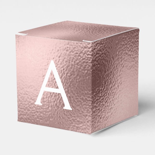 Ballotins Pink Rose Gold Foil & Sparkor Monogramme (Verso)