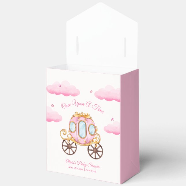 Ballotins Pink Sweet Girly Princess Carriage Baby Shower  (Ouvrir)
