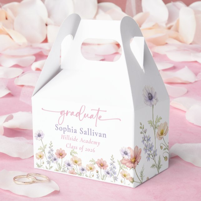Ballotins Pink Wildflower Bloom Graduation Party (Mariage)