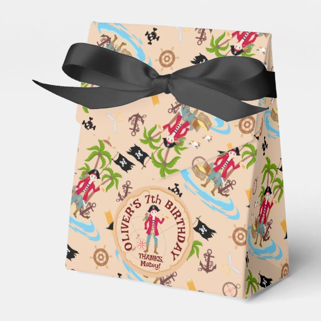 Ballotins Pirate Boy Treasure Map Amusants Anniversaire Fête (Verso)