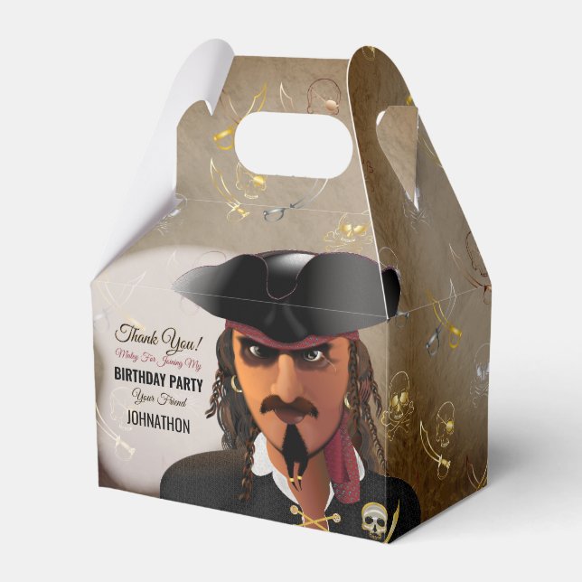 Ballotins Pirate Crâne et Crossbones Garçon fête d'anniversa (Verso)