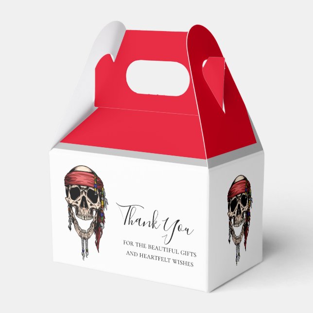 Ballotins Pirate Jolly roger rouge Ballotin (Verso)