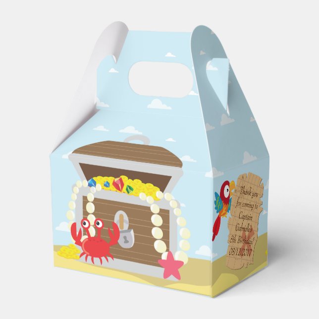 Ballotins Pirate Party Favoriser Box (Arrière)