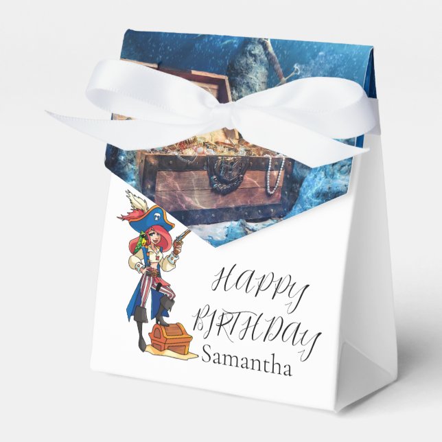 Ballotins Pirate Party fille Ballotin d'anniversaire (Verso)