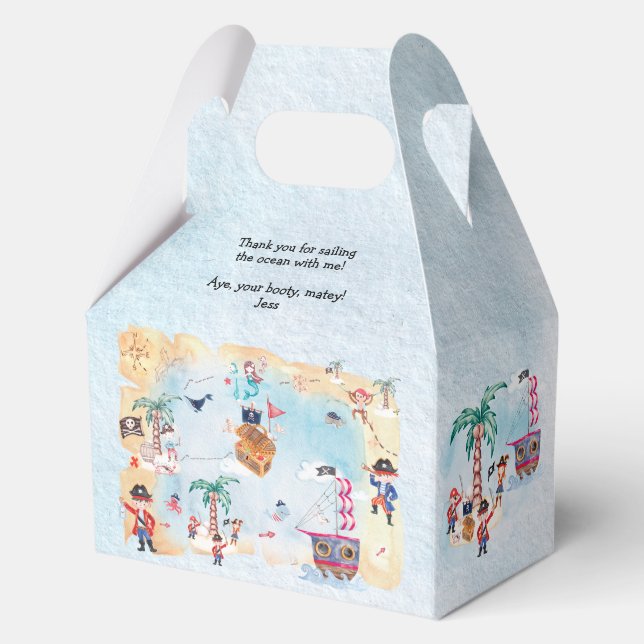 Ballotins Pirates Treast Hunt Map Enfants Garçon Anniversair (Recto)