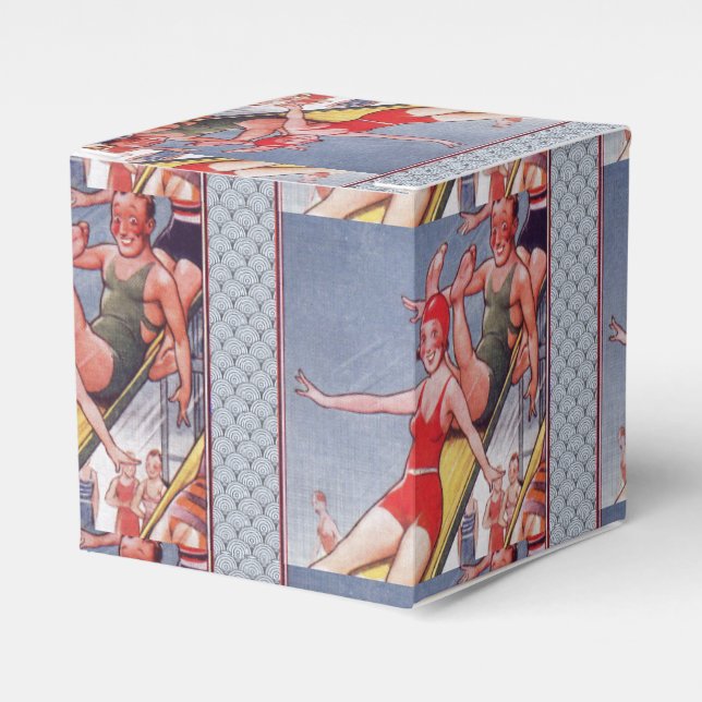 Ballotins Piscine Fête Nage Vintage Été (Verso)