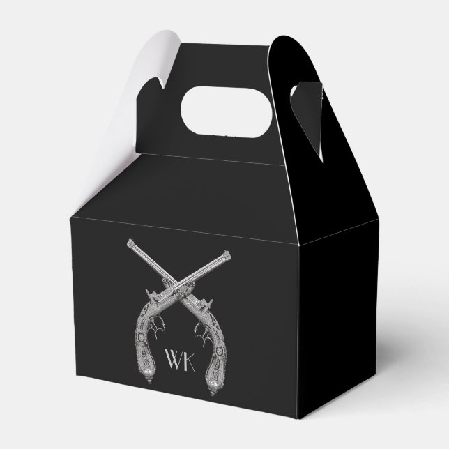 Ballotins Pistolets croisés Monogramme Noir (Verso)
