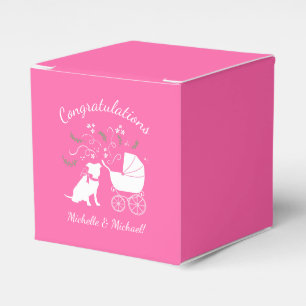Ballotins Pit Bull Chien Baby shower rose fille Pitbull
